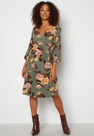 Rose 3/4 Wrap Dress