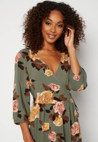 Rose 3/4 Wrap Dress