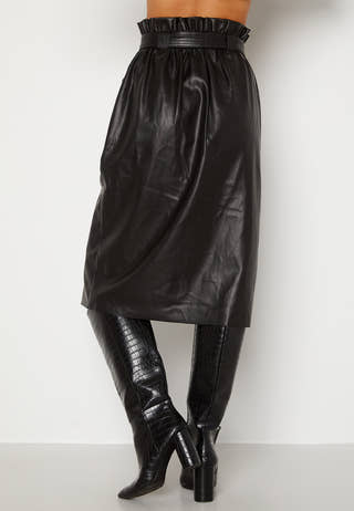 Alba Faux Leather Long Skirt