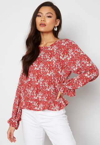Alma Life Poly Frill Top