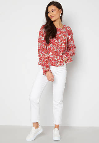 Alma Life Poly Frill Top