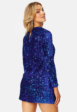 Anika Sequin LS Dress
