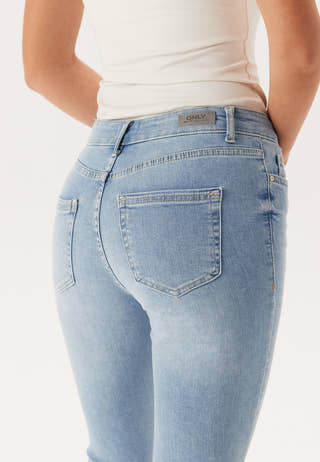 Blush Life Mid Raw Jeans