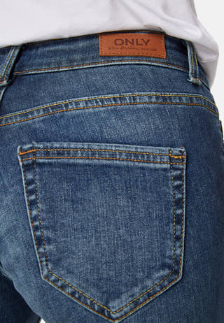 Blush Low Waist Flared Denim