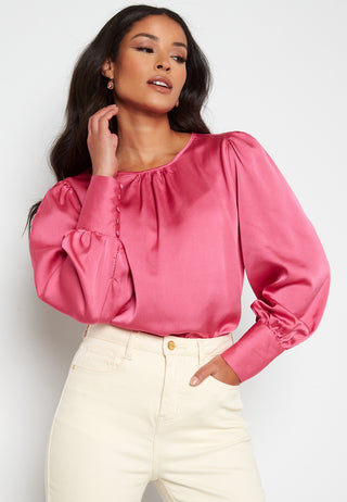 Carli LS O-neck Blouse