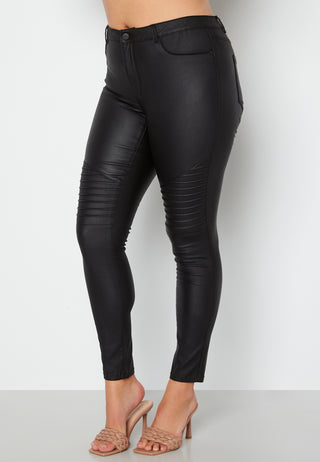 Punk Biker Coated Jeans