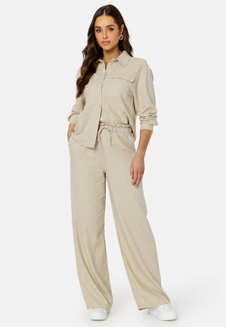 Caro L/S Oversized Linen Blend Shirt