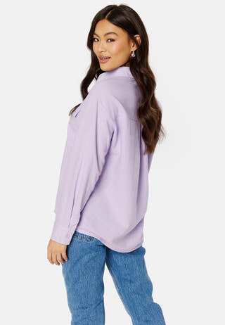 Caro L/S Oversized Linen Blend Shirt