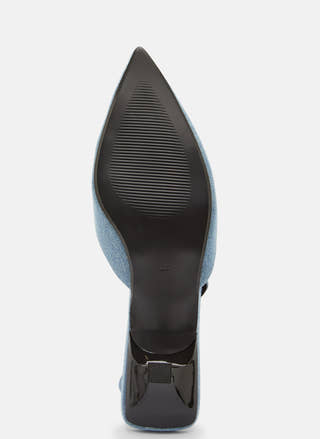 Coco-4 Denim Slingback Pump