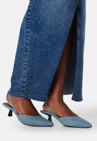 Coco-4 Denim Slingback Pump