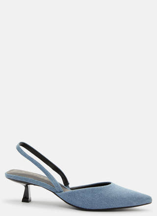 Coco-4 Denim Slingback Pump