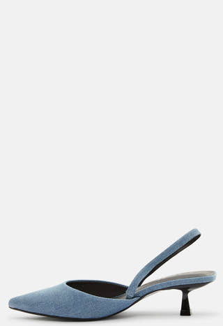 Coco-4 Denim Slingback Pump