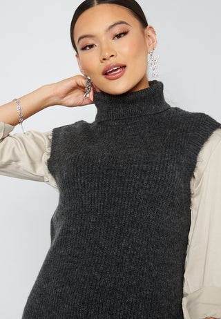 Cora Long Rollneck Vest