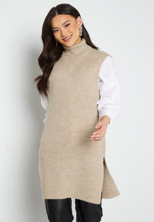 Cora Long Rollneck Vest
