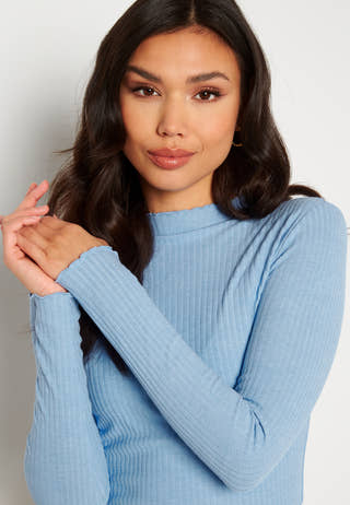 Onlemma L/S High Neck Top