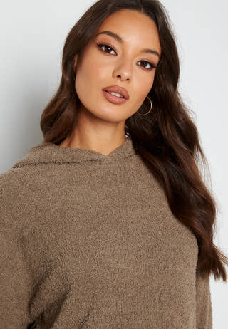 Fluffy L/S Hood Top