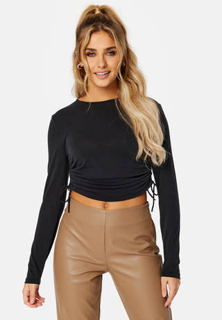 Free L/S Ruching Top