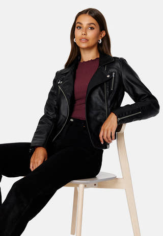 Gemma Faux Leather Biker