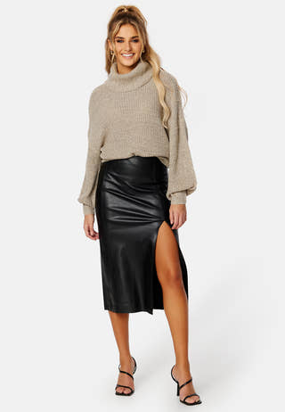 Hanna Faux Leather Skirt
