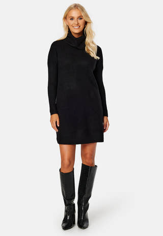 Jana L/S Cowlnck Dress