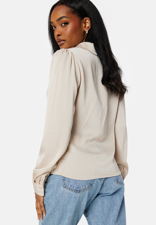 Jovana LS Top With Resort Collar