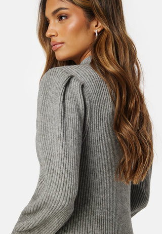 Katia Puff Long Slit Dress