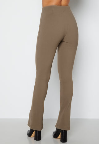 Leonie HW Front Slit Rib Legging