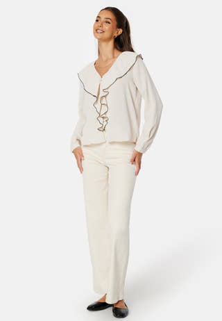 Lise Contrast Frill Shirt