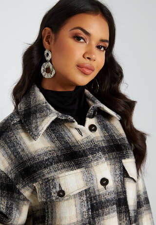 Lou Long Check Shacket