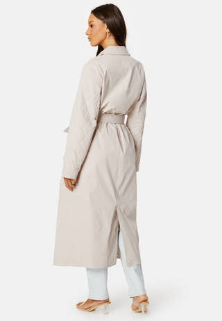 Lyng Mix Quiltted Trenchcoat