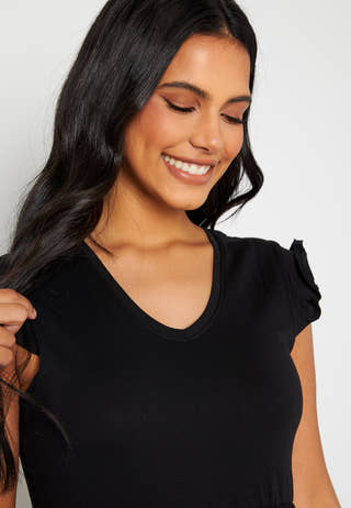 May Cap Sleeves Dress