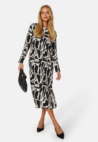 Molly L/S Plisse Dress