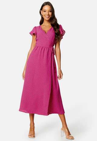 Naomi S/S Midi Wrap Dress