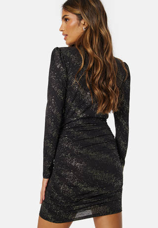 New Pella Wrap Foil Dress