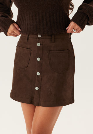 Onlamazing-stina Faux Suede Skirt