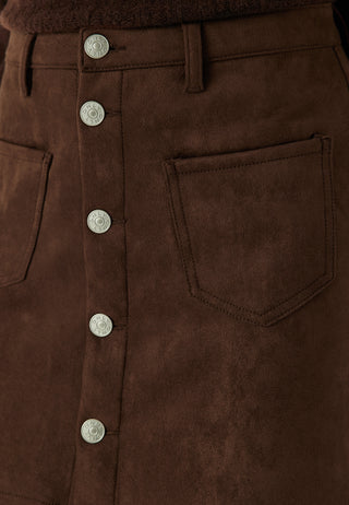 Onlamazing-stina Faux Suede Skirt