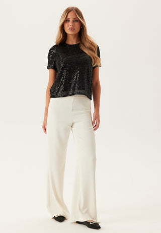 Onlana S/S LOOSE SEQUINS TOP