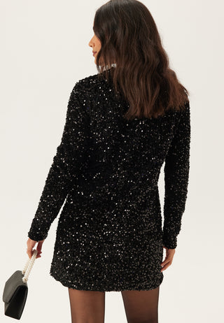 Onlanika Ls Sequins V-neck Dress