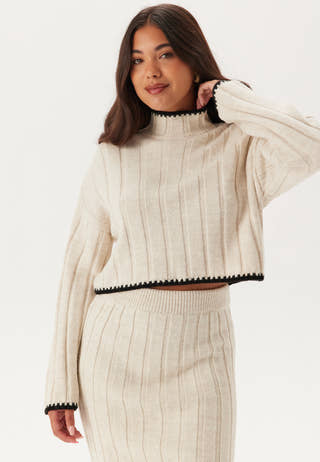 Onlchick Stitch Ls Highneck Pu