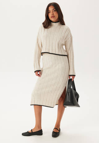 Onlchick Stitch Ls Highneck Pu