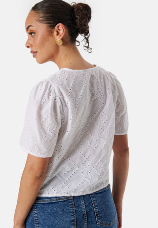 Onldanielle Auguste Emb Top