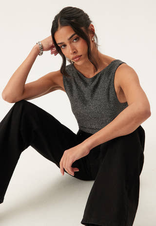 Onlea Glitter S/L 2-WAYS TOP