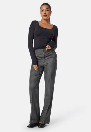 Onlea L/S 2-WAY DEEP NECK TOP