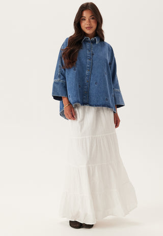 Onlgrace 3/4 HEART EMB DNM SHI