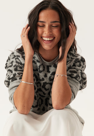 Onljade Animal Ls O-neck Knt