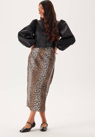 Onljane Life Long Slit Skirt