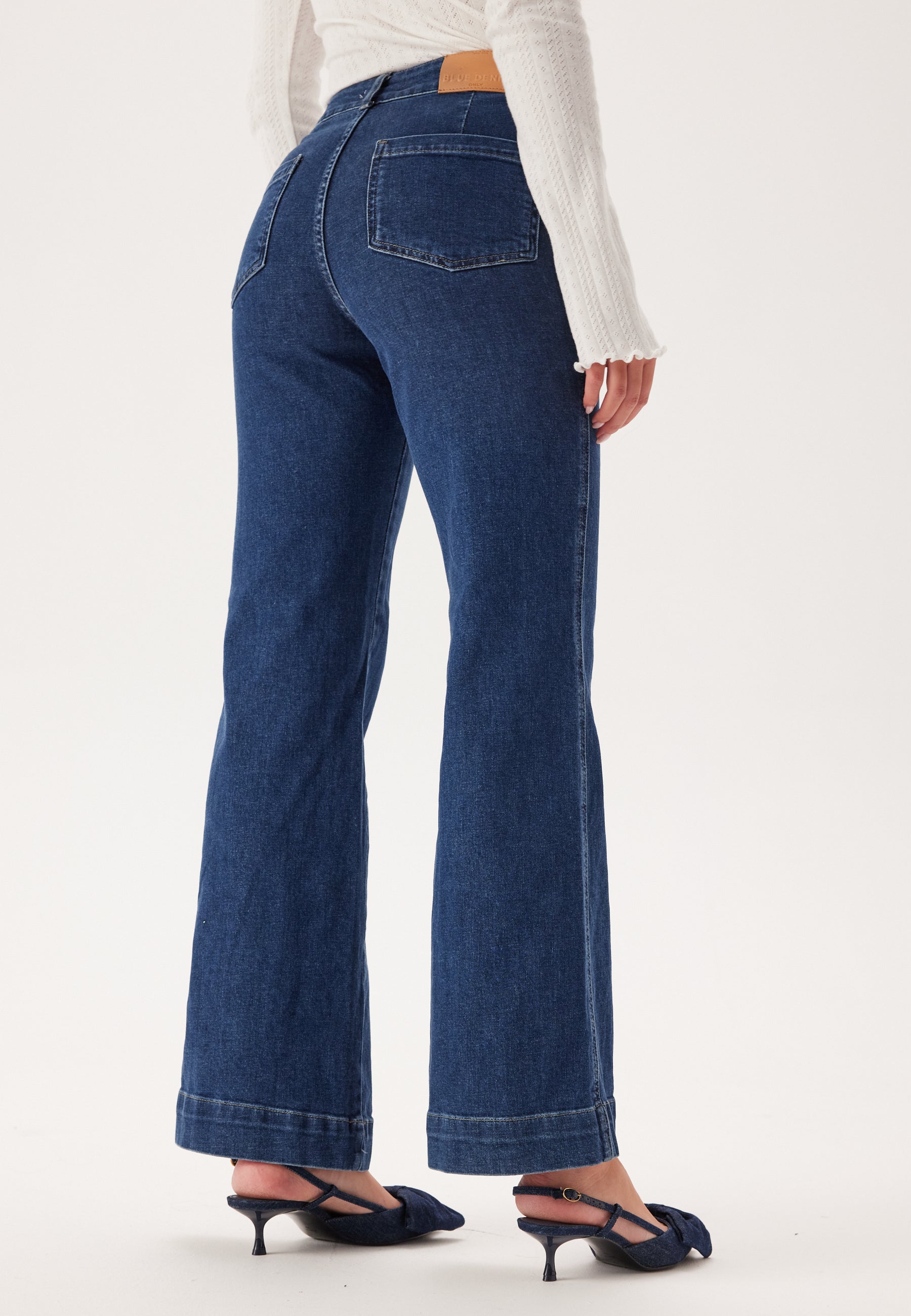 ONLY dames Jeans met wijde pijpen Onljuicy Life Hw Wide Pocket Dnm 521noos