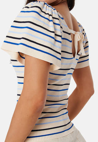 Onllleelo Stripe Back Pullover Knit