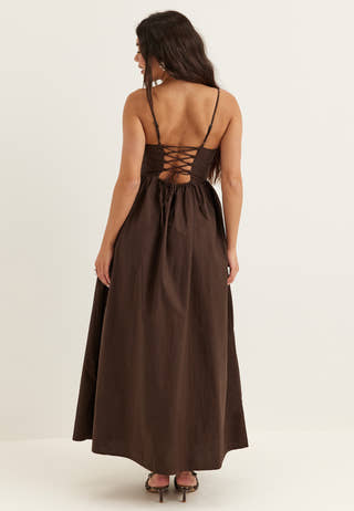 Onllikara Strap Waist Long Dress