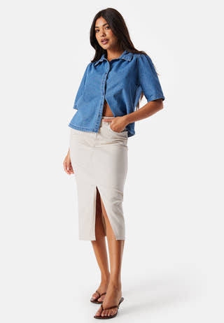Onllola Long Slit Skirt